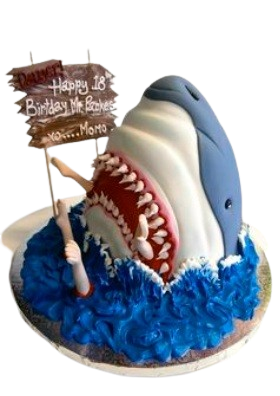 Celebration-3D Shark Cake celebration 3d shark cake