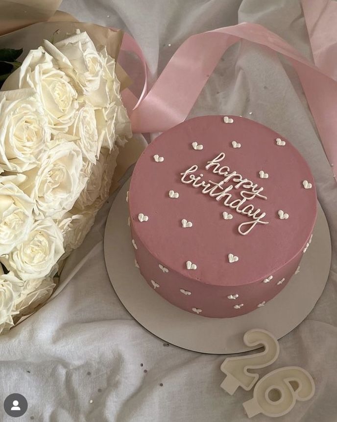 birthday simply heart cake