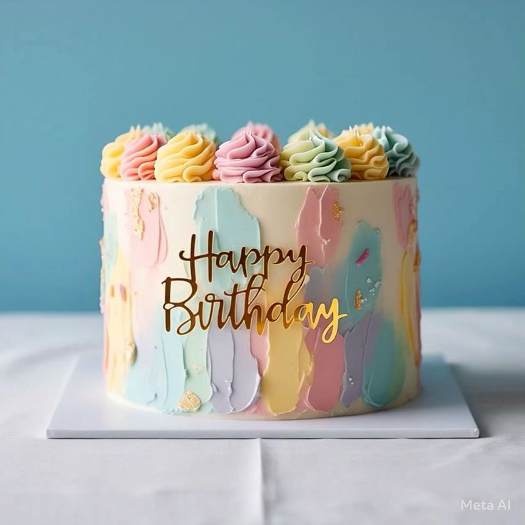 celebration pastel rainbow cake