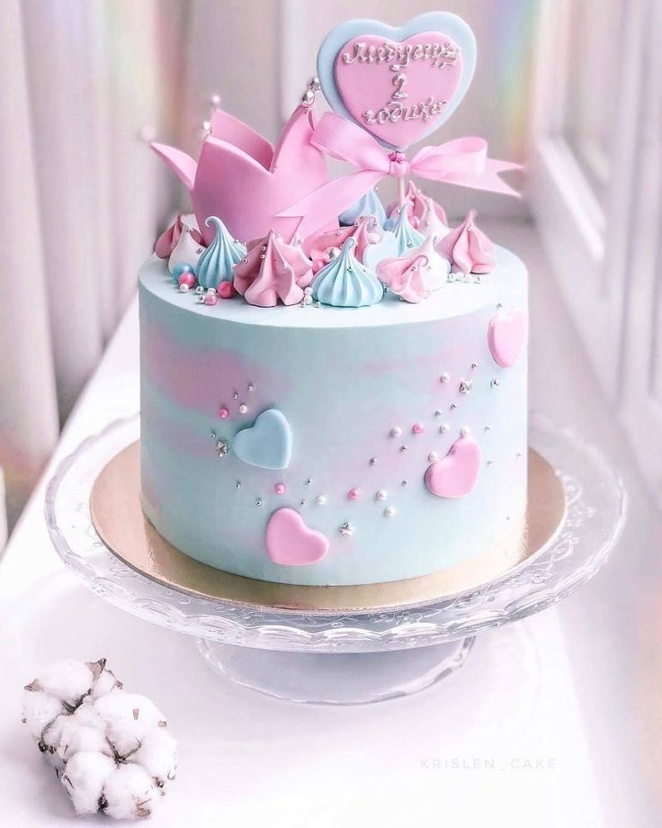 celebration pink crown kisses cake celebration lovely mom cake