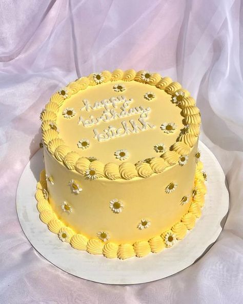 beautyful daisy flower cake