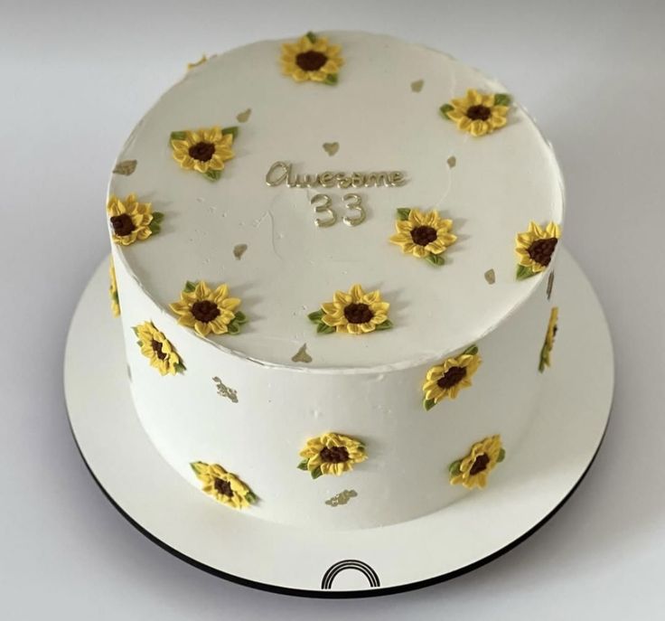 mini sunflower Ribbon cake mini sunflower ribbon cake